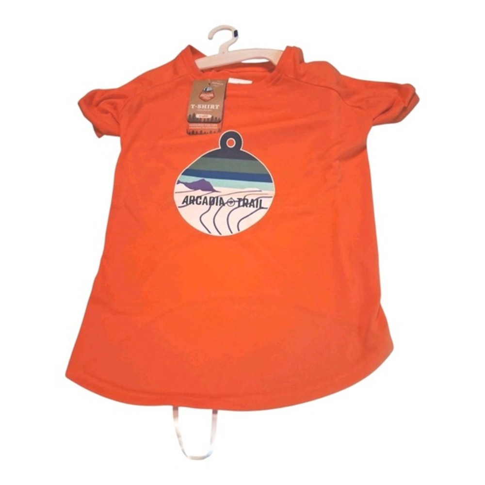 Arcadia‎ Trail Eco-Friendly Dog T-Shirt XL- Orange Tree Logo 100% Recycled NWT